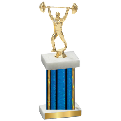 Single Blue Glacier Weights Trophy