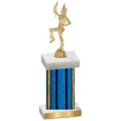 Single Blue Glacier Majorette Trophy