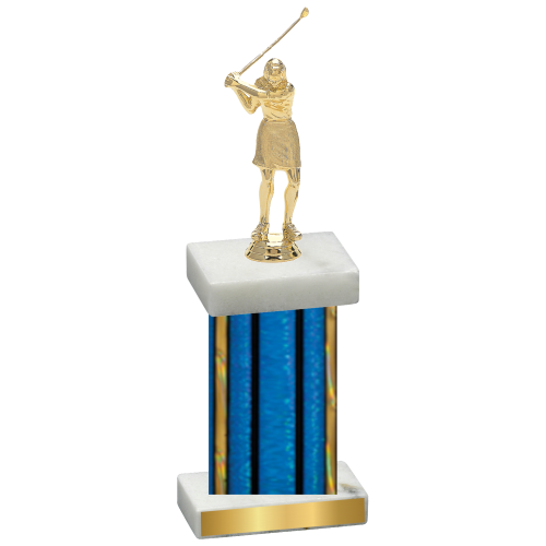 Single Blue Glacier Golf Trophy