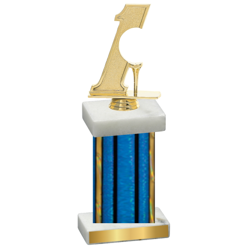 Single Blue Glacier Golf Trophy