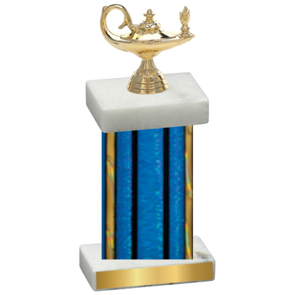 Single Blue Glacier Academics Trophy