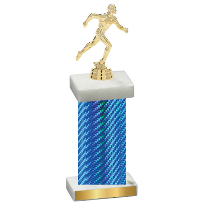 Single Blue Carbon Fiber Running Trophy