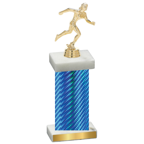 Single Blue Carbon Fiber Running Trophy