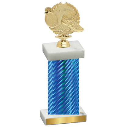 Single Blue Carbon Fiber Running Trophy