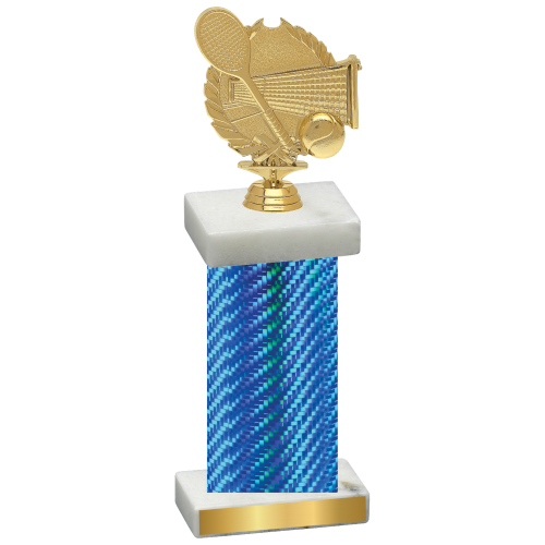 Single Blue Carbon Fiber Tennis Trophy