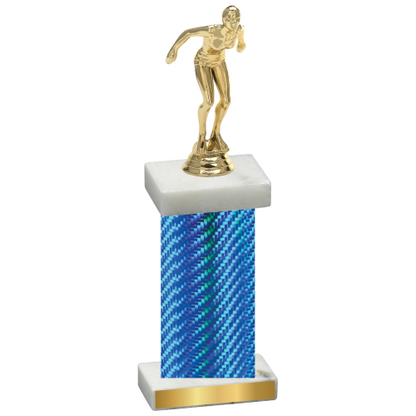 Single Blue Carbon Fiber Tennis Trophy