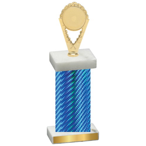 Single Blue Carbon Fiber Insert Trophy