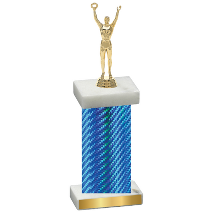 Single Blue Carbon Fiber Victory Trophy