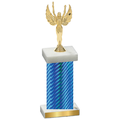 Single Blue Carbon Fiber Victory Trophy