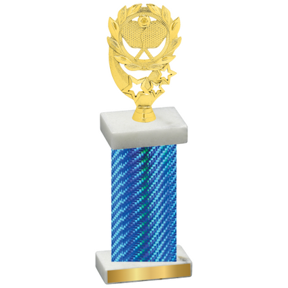 Single Blue Carbon Fiber Pickleball Trophy