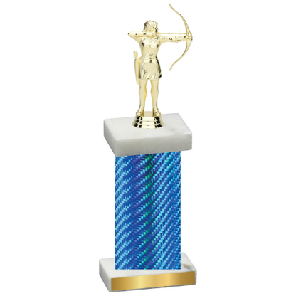 Single Blue Carbon Fiber Archery Trophy