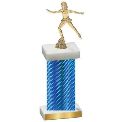 Single Blue Carbon Fiber Skater Trophy