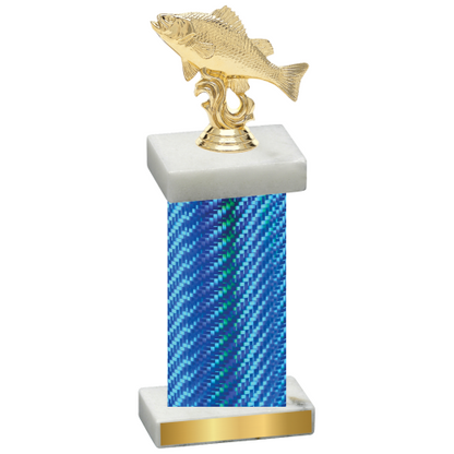 Single Blue Carbon Fiber Fishing Trophy