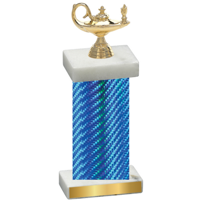 Single Blue Carbon Fiber Academics Trophy