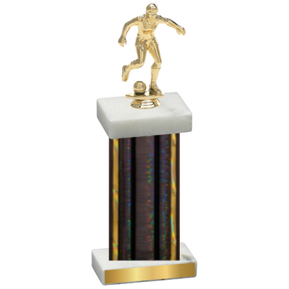 Single Black Glacier Soccer Trophy