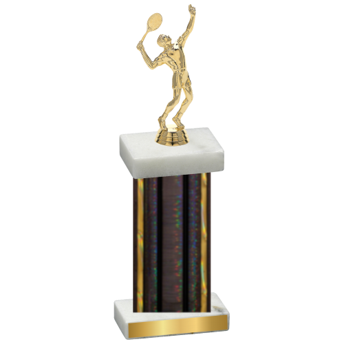 Single Black Glacier Tennis Trophy