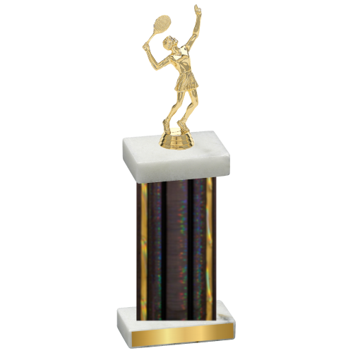 Single Black Glacier Tennis Trophy