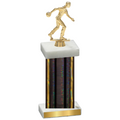 Single Black Glacier Bowling Trophy