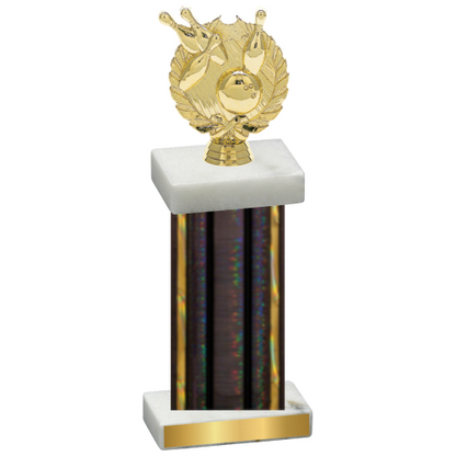 Single Black Glacier Bowling Trophy