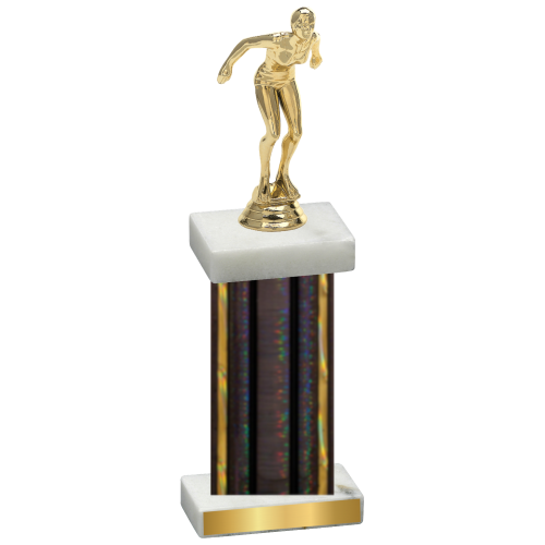 Single Black Glacier Tennis Trophy