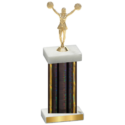 Single Black Glacier Cheerleading Trophy