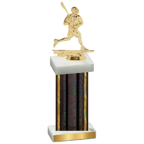 Single Black Glacier Lacrosse Trophy