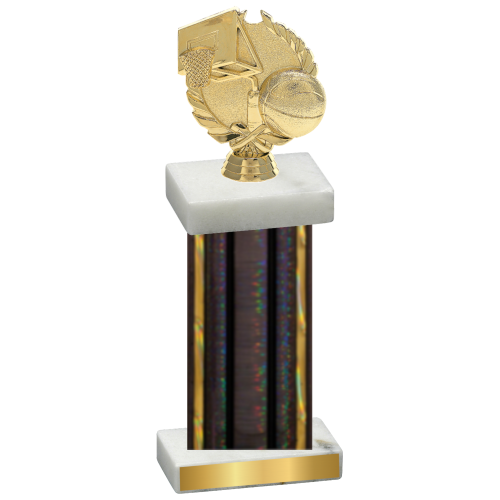 Single Black Glacier Basketball Trophy