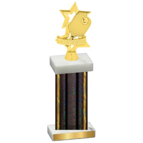 Single Black Glacier Pickleball Trophy