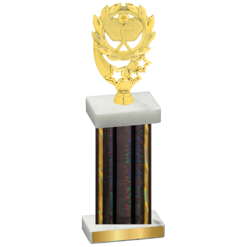 Single Black Glacier Pickleball Trophy