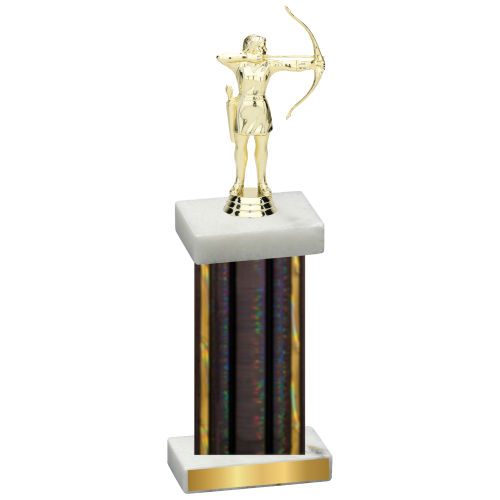 Single Black Glacier Archery Trophy