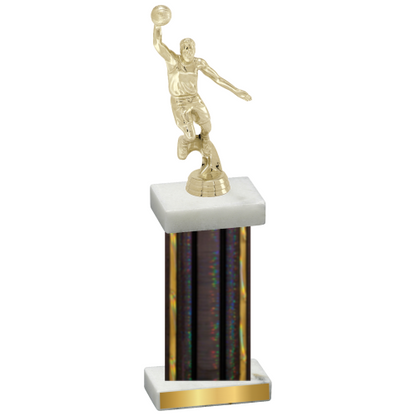 Single Black Glacier Basketball Trophy