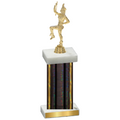 Single Black Glacier Majorette Trophy