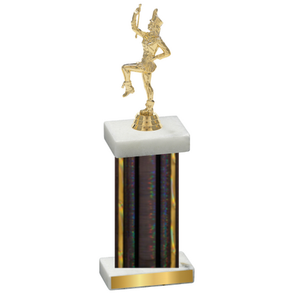 Single Black Glacier Majorette Trophy