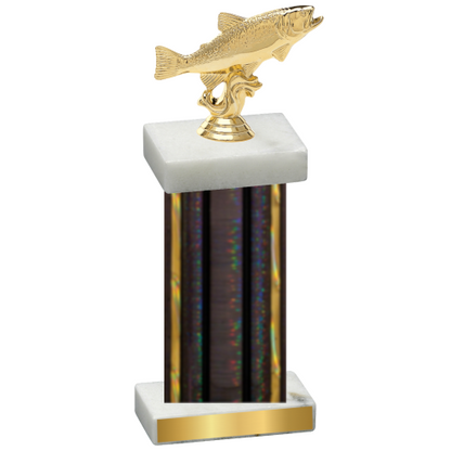 Single Black Glacier Fishing Trophy