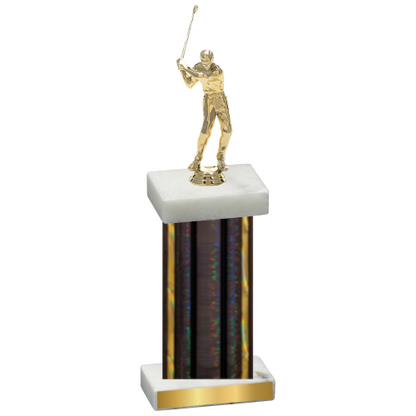 Single Black Glacier Golf Trophy