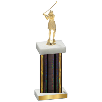 Single Black Glacier Golf Trophy