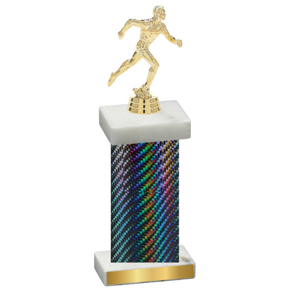 Single Black Carbon Fiber Running Trophy