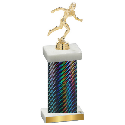 Single Black Carbon Fiber Running Trophy