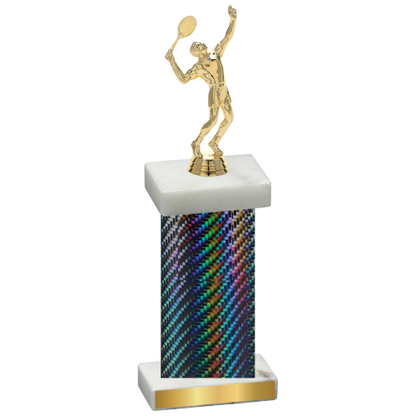 Single Black Carbon Fiber Tennis Trophy