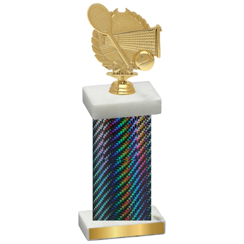 Single Black Carbon Fiber Tennis Trophy