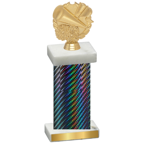 Single Black Carbon Fiber Cheerleading Trophy