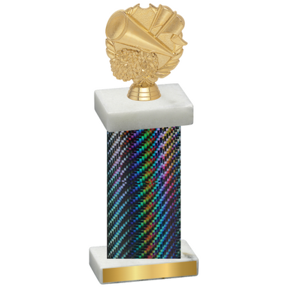 Single Black Carbon Fiber Cheerleading Trophy