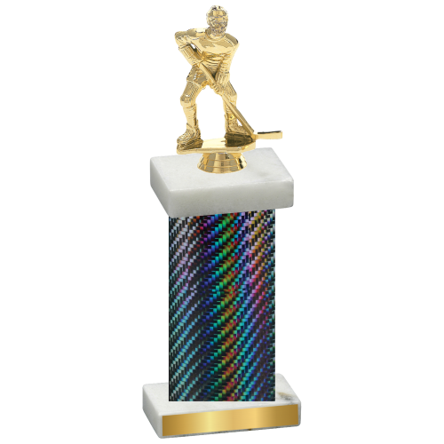 Single Black Carbon Fiber Hockey Trophy