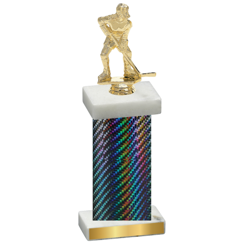 Single Black Carbon Fiber Hockey Trophy