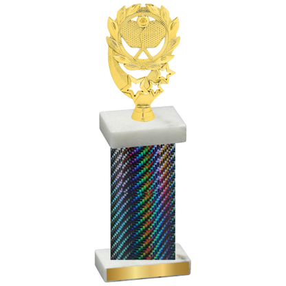 Single Black Carbon Fiber Pickleball Trophy