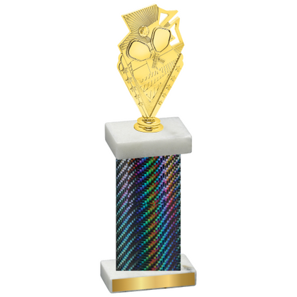 Single Black Carbon Fiber Pickleball Trophy