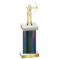 Single Black Carbon Fiber Archery Trophy