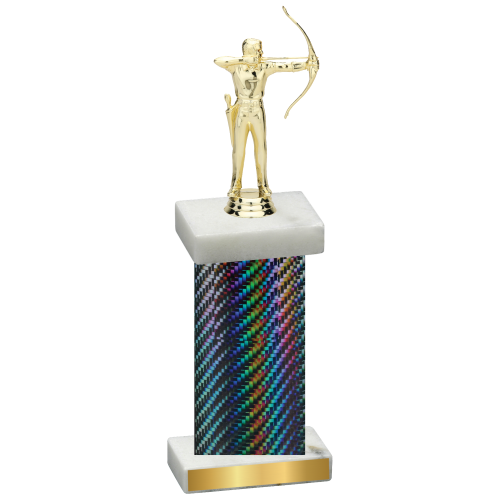 Single Black Carbon Fiber Archery Trophy