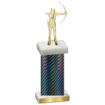 Single Black Carbon Fiber Archery Trophy