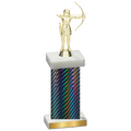 Single Black Carbon Fiber Archery Trophy